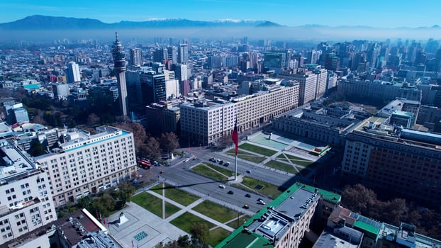 Stunning La Moneda Government Office in Santiago Metropolitan Region Chile . Beautiful Scenery. photo