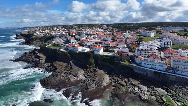 Famous Coast Village at Sintra Lisbon District Portugal. Beauty Scene. photo