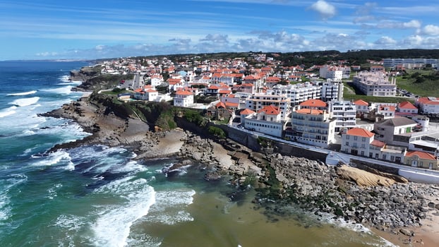 Outside Apple Beach at Sintra in District of Lisbon Portugal. Awesome Scenery. photo