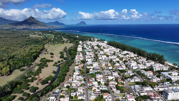 Awe Flic en Flac at Port Louis in Mauritius Island Mauritius . Beautiful Landscape. photo