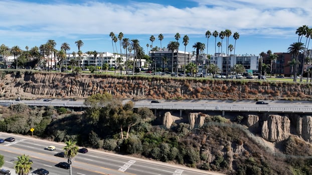 Stunning Santa Monica in Los Angeles California in United States . Scenic Scenery. photo