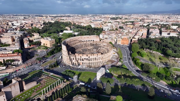 Beautiful Rome Colosseum in Rome Lazio Italy. Awesome Background. photo