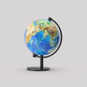Classic World Globe on Stand for Student Geography Studies photo