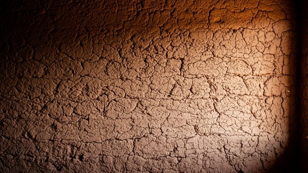 A wall with a light shining through it photo