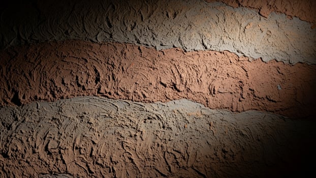 A wall with brown paint on it photo