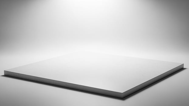 White blank box on a grey background photo