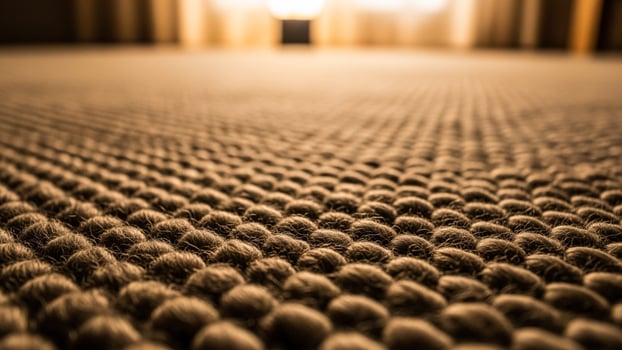 A close up of a carpet with a light shining on it photo