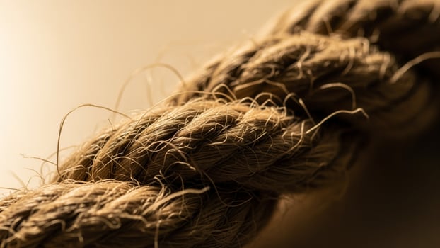 Close up of a rope on a table photo