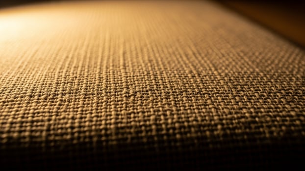 A close up of a fabric that is on a table photo