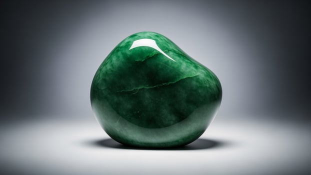 Colorful Abstract Art A green stone is sitting on a table Colorful Abstract Art photo