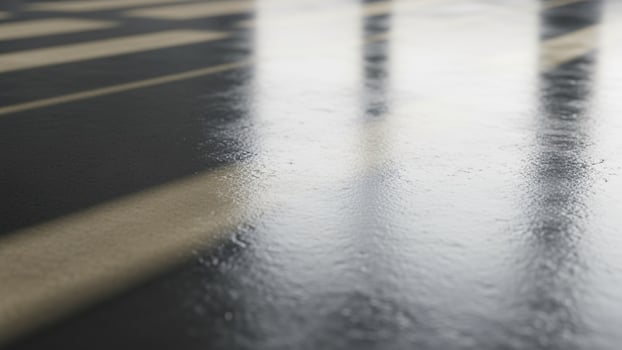 A black and white photo of a floor with shadows