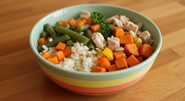 A colorful bowl of food photo