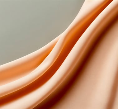An image of a peach colored silk fabric photo