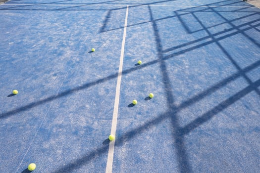 The texture and detail of a professional padel court. photo