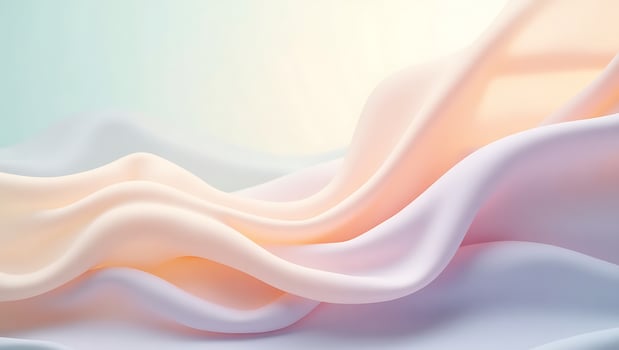 Pastel silk fabric background texture for product display and presentation backdrop with soft color gradient photo