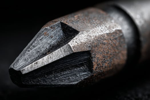 A close up of a pen with a metal tip photo