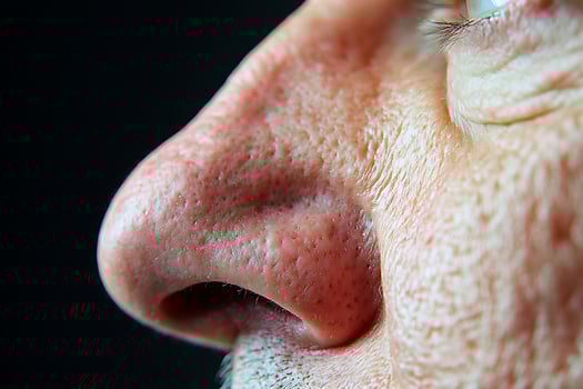 Extreme Close Up Macro of Human Skin Texture and Pores. photo