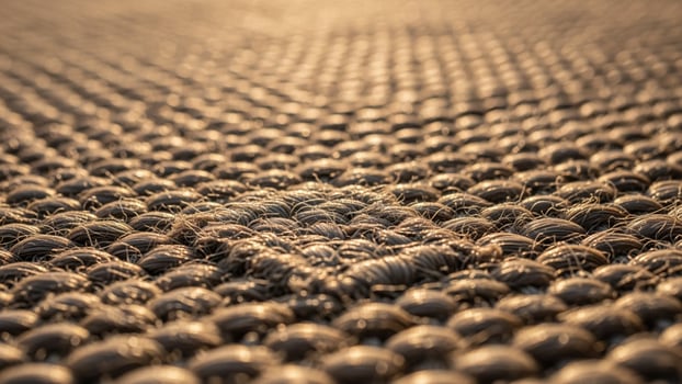 A close up of a bunch of balls on a rug photo