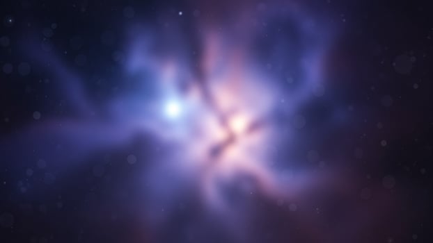 An abstract image of a star in space photo