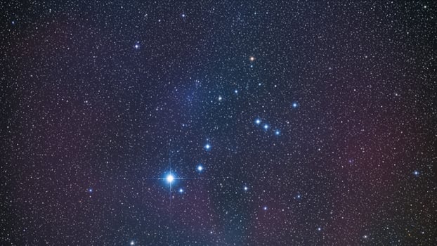 The orion constellation is shown in this image photo