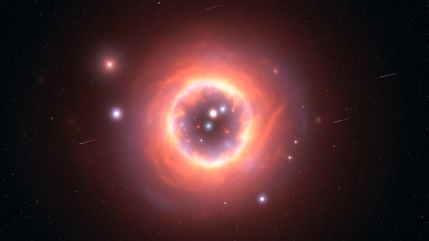 An image of a star cluster in space photo