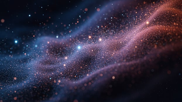 Abstract space background with stars and dust photo
