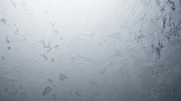 A window with a frosted glass photo