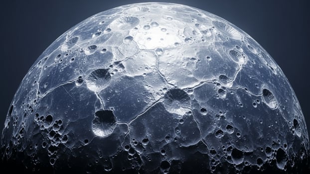 The moon is shown in this image photo