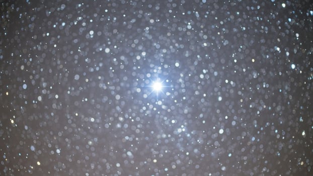 A star is shining brightly in the sky photo