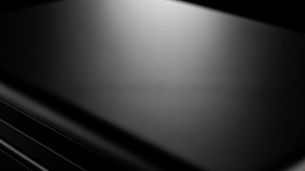A black and white photo of a black and white object