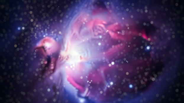 The orion nebula in space photo