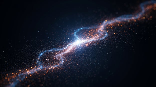 An abstract image of a glowing light photo
