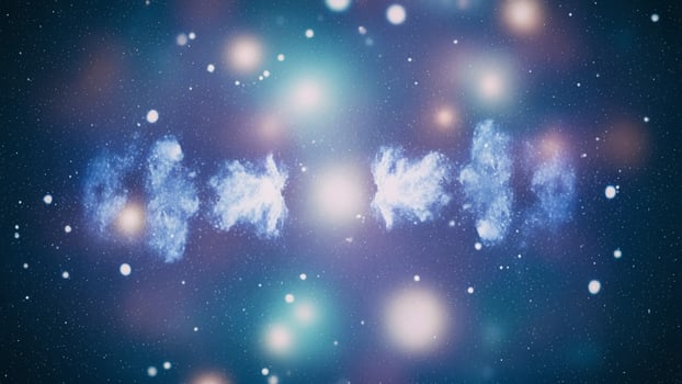 A galaxy with many stars and a bright light photo