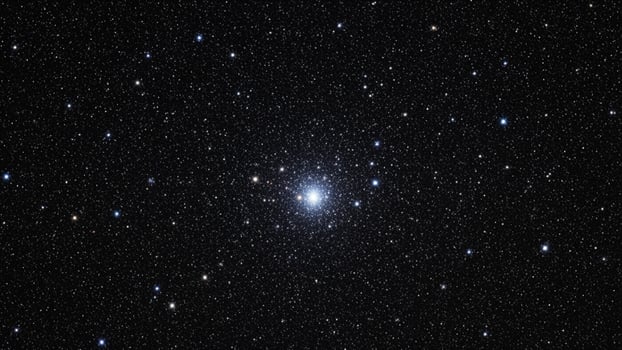 A large star cluster in the night sky photo