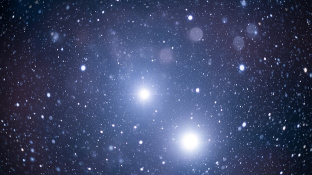 The bright blue star cluster in the sky photo