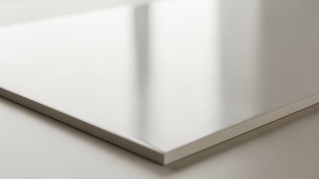 A white table with a white surface. photo