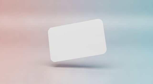A white square on a blurred background photo