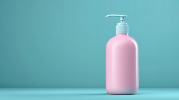 Pink Lotion Pump Bottle Mockup photo
