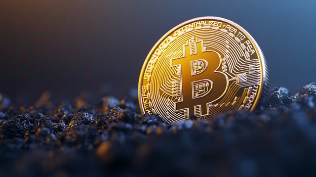 Bitcoin Cryptocurrency Digital Currency Mining Process photo