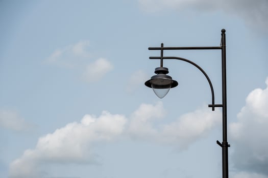 street lamp against sky, copy space photo