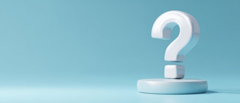The Question Mark Representing Curiosity and Inquiry in a Minimalist Design photo