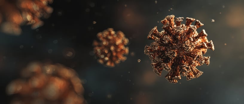 The 3D Visualization of Virus Particles in Microscopic Detail photo