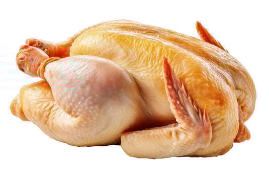 Roasted whole chicken dinner meal ready to eat photo