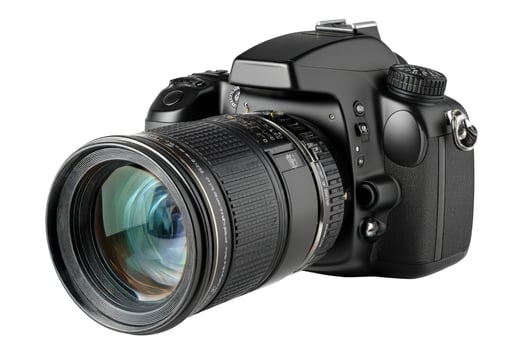Modern digital single lens reflex camera photography equipment photo