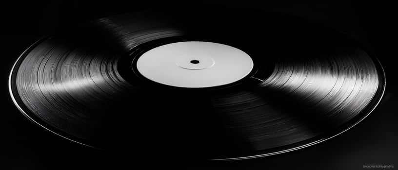 The Timeless Beauty of a Classic Black Vinyl Record photo