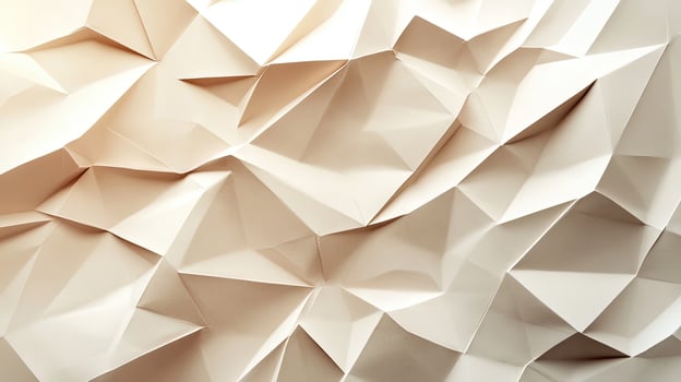 An elegant paper mosaic displays multifaceted facets and geometric planes in a seamless abstract formation photo
