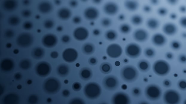 A blue background with many small dots photo
