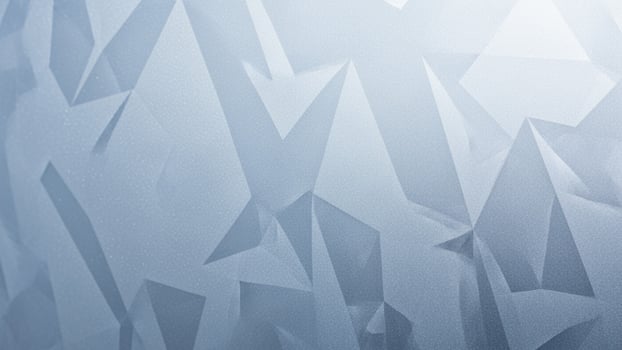 A blue and white background with a lot of triangles photo
