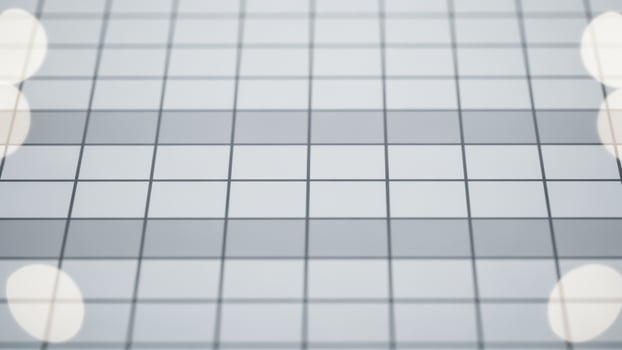 A table with white squares on it photo