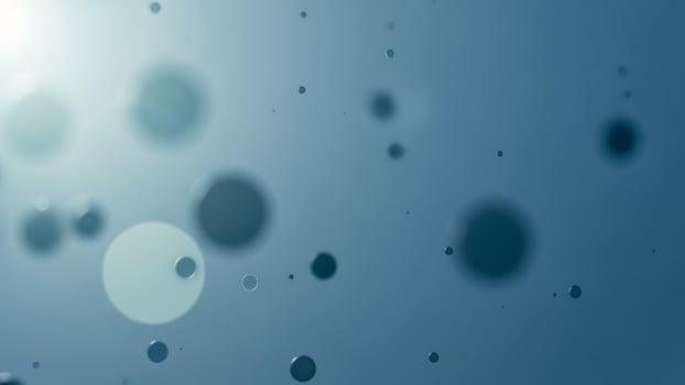 Abstract background with bubbles and light photo